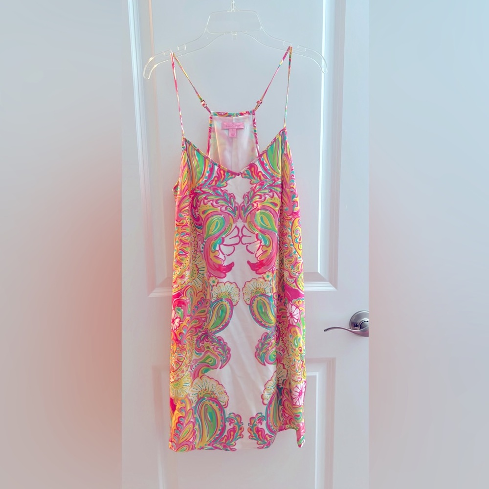 Lilly Pulitzer lined silk dress resort ware.